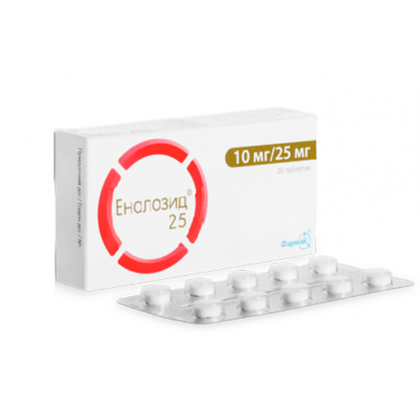 Enalozid 10/25mg 20 tablets